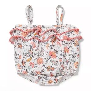 Janie and Jack floral one piece swimsuit size 12-18 months new